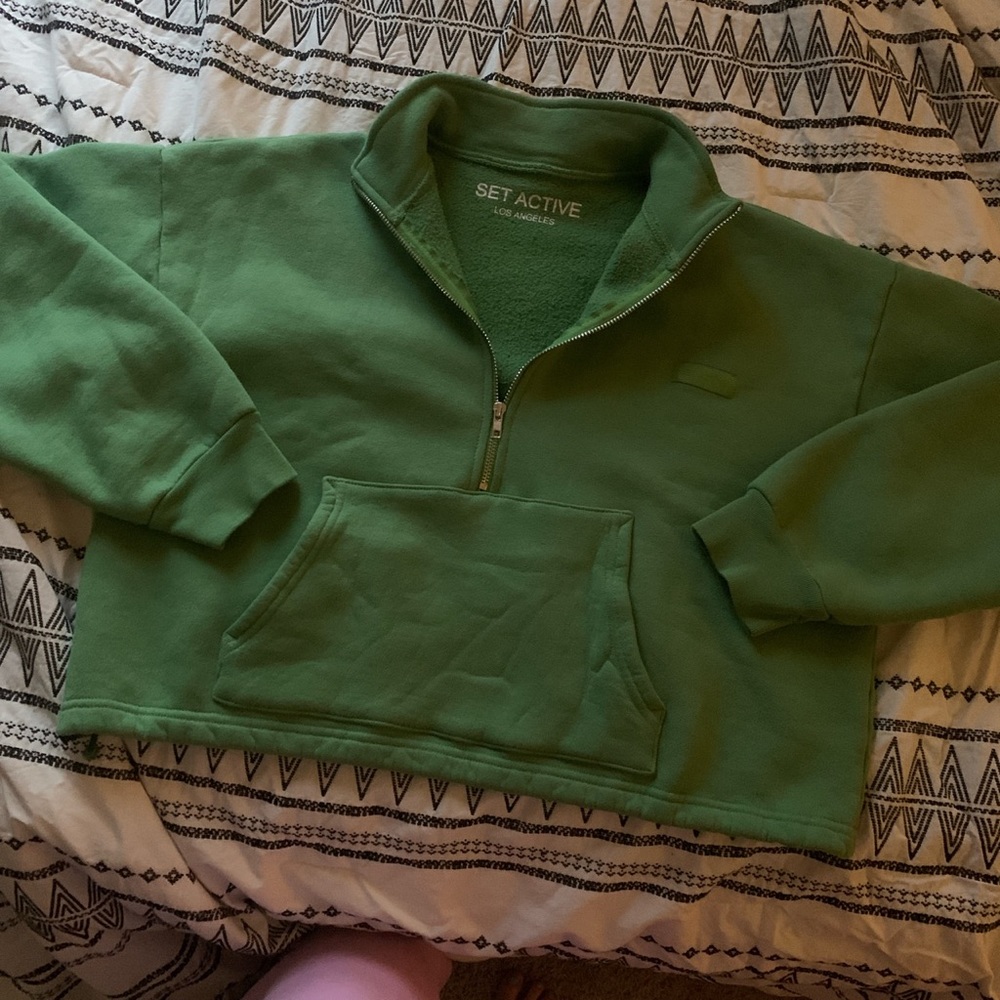 Set active half zip in lucky